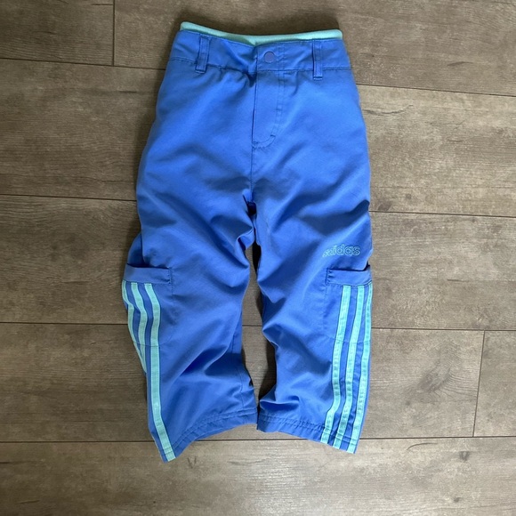 Vintage Y2K Adidas 3T Toddler Girl Retro Cargo Track Pants EUC - Picture 3 of 9
